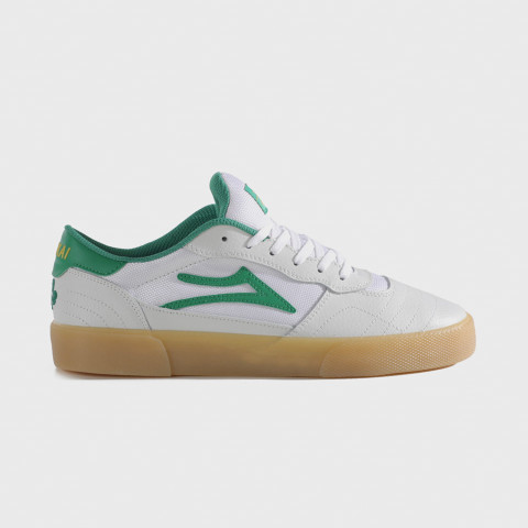 Кеды Lakai Cambridge White/Green Leather 8us Кеды Lakai Cambridge White/Green Leather 8us